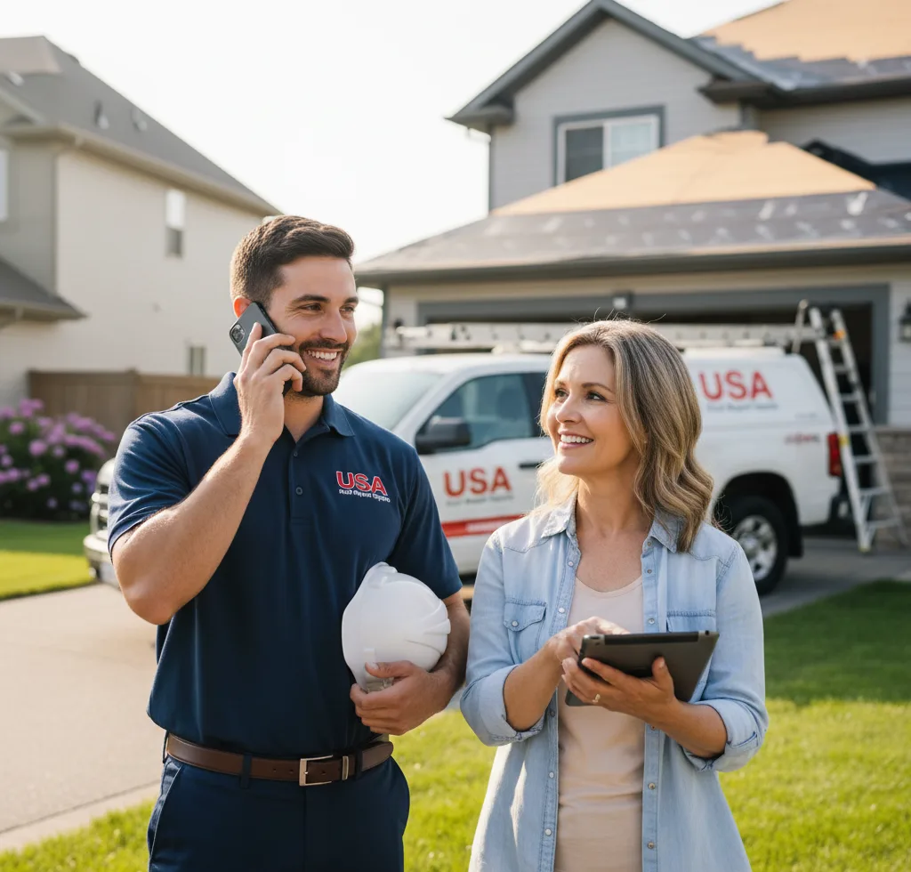 USA Roof Repair Experts customer support in Cabot